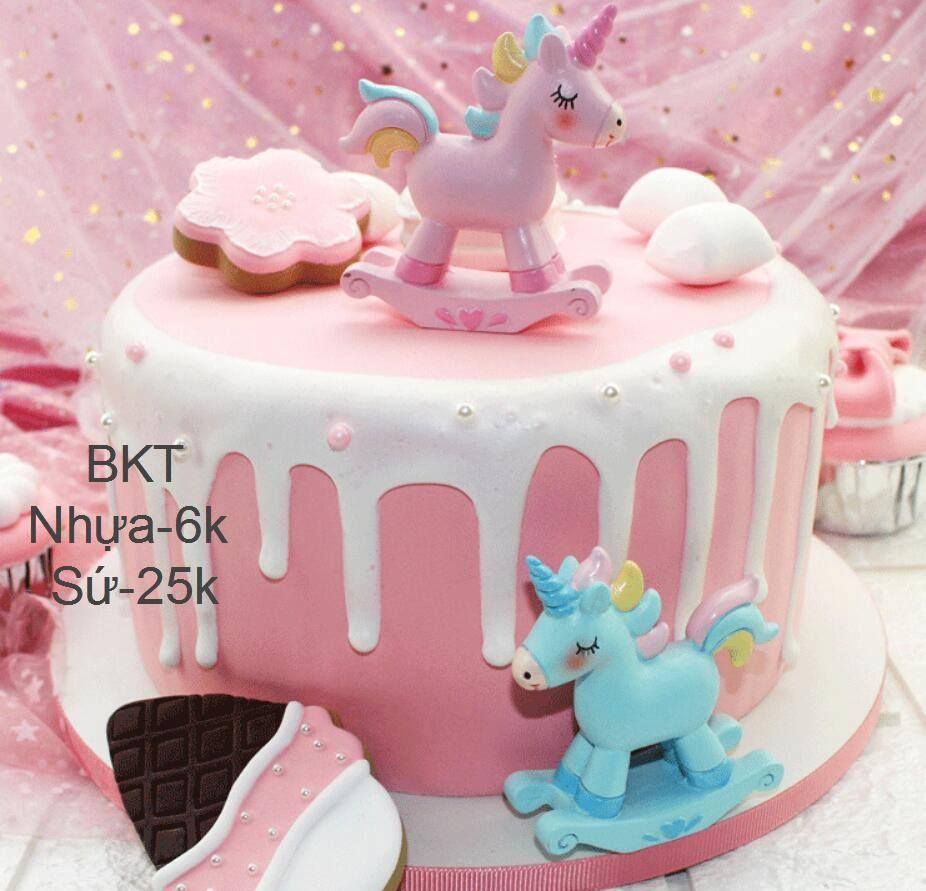 Bánh sinh nhật ngựa pony trắng Celestia đáng yêu tặng sinh nhật bé gái 6640  - Bánh sinh nhật, kỷ niệm