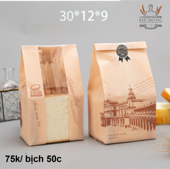 Túi bánh mì hình lâu đài xh 018-31*12cm
