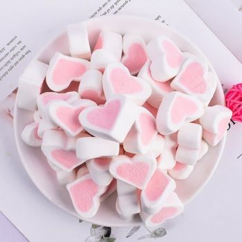 Kẹo Marshmallow TIM HỒNG TRẮNG gói 500g (gói)